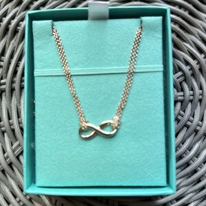 Tiffany Sterling Silver Infinity Necklace
